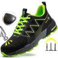 【selevn roind】 Anti-stab Safety Shoes Men Steel Toe Shoes Puncture Proof Breathable Work Safety Boots Man Construction Work Shoes Male Sneakers. 