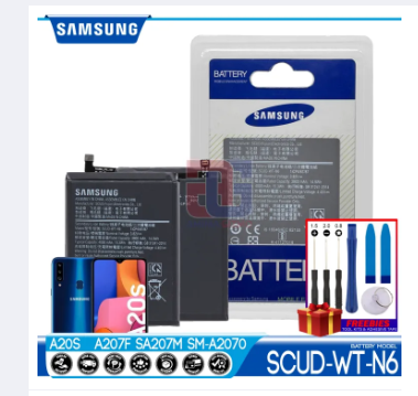 Samsung Galaxy A20s Battery Original Quality and Capacity Model SCUD-WT-N6 Fit for A 20s SM-A207F/DS SM-A207F. AMIMA Gizmo Built In Replacement Same Size as Authentic Smart Phone Batteries, Support Fast Charger Long Lasting with FREE Tool Kits & Adhesive