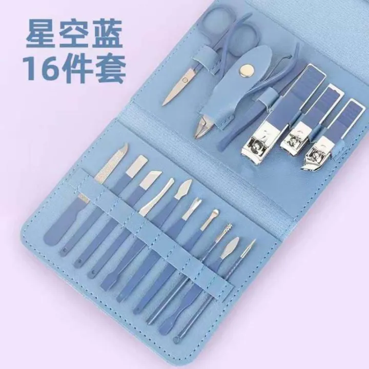 Nail%20Clippers%20Set,%2016pcs%20Manicure%20&%20Pedicure%20Tools,%20Stainless%20Steel%20Nail%20Cutter%20Kit%20for%20men%20and%20women,%20with%20Leather%20Bag,%20Travel%20Grooming%20Kit%20for%20Facial,%20Cuticle%20and%20Nail%20Care%20-%20Image%202