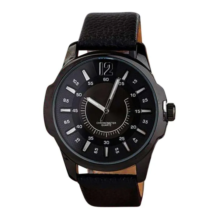 Artificial%20Leather%20Analog%20Watch%20for%20Men%20-%20Black%20-%20Image%205