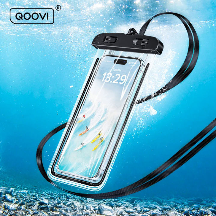 Qoovi ipx68 universal waterproof phone case water proof phone