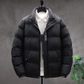 Men Jacket Letter Print Windproof Elastic Cuff Jacket Coat. 