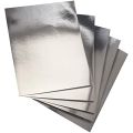 4 pcs A4 Silver Card sheet of GSM 280+. 