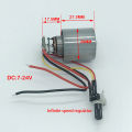【Best-Selling】 9/12/24V 5A Mini Brushless Motor 5A 100000RPM High-speed CNC Aluminum Alloy Impeller Ducted Fan Stepless Speed Regulation Tetuo. 