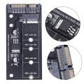 M2 To SATA3 Adapter Card High Efficiency SATA M.2 SSD Convert Adapter Card NVME SSD Upgraded SATA 6 Gbps NGFF Adapter. 
