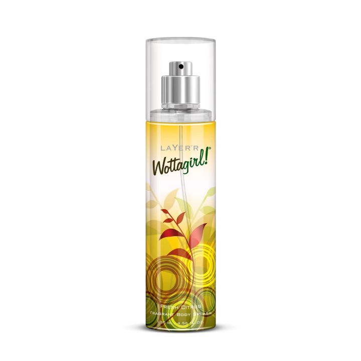 Layer'r Wottagirl Fresh Citrus Body Splash for Women - 135ml