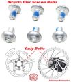 Bicycle Brake Rotor Disc Bolts Screws L Nuts T25 Cycle Bicycle Brake Disc Bolts Screw 6Pcs. 
