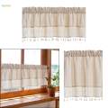 Farmhouse Valance Windows Short Curtain for Bedroom Kitchen Decoration 150cmx60cm.