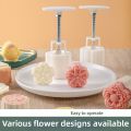 Baking Tools Flower Shaped Mooncake Mold 3D Pattern Non-stick DIY Cake Mold Bakeware Plastics Cookie Stamps Fondant Decoration. 