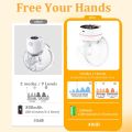 Wearable electric Rechargeable breast pump Portable painless mute massager- 1Pieces. 