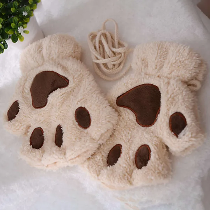 Cute%20Cat%20Claw%20Plush%20Mittens%20Fluffy%20Bear%20Gloves%20Costume%20Half%20Finger%20Party%20Gift-Cola%20Kids%20-%20Image%207