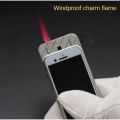 Phone Gas Lighter Iphone Shape slide Turbo Gas Jet Lighter. 