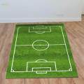 Football Field Carpets Kids Play Nursery Soccer Area Rugs 100x160cm Green. 
