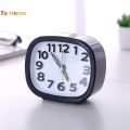 [TS] Round Analog Clock Bedside Non-ticking Alarm Clock Snooze Function for Daily Use. 