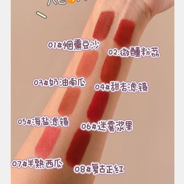 Heris%20Soft%20Focus%20Velvet%20Lock%20Lipstick%20Matte%20Matte%20Non-Pull%20Dry%20White%20Collar%20Party%20Non-Stick%20Cup%20Whitening%20Lipstick%20-%20Image%204