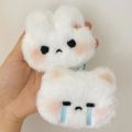 Cute sweetheart rabbit plush toy pendant student schoolbag emoticon rabbit super cute keychain gift online celebrity.