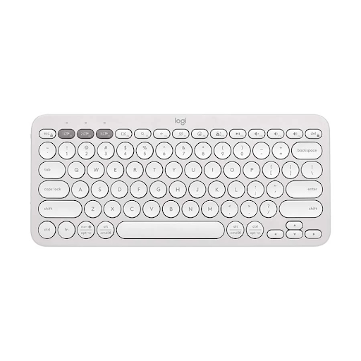 Logitech Pebble Keys 2 K380S Bluetooth Multi Device Tonal White Keyboard #920-011754