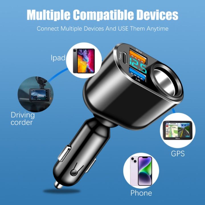 %E3%80%90Expert%20Recommended%E3%80%91%204In1%20Multifunctional%2060W%20Car%20Mounted%20Charger%20Portable%20360%20Degree%20Rotatable%20USB%20Phone%20Charge%20Adaptor%20Auto%20Accessories%20-%20Image%208