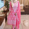Pure Cotton New Exclusive Unstitched Screen Print Fashionable and Comportable Three Pics for Women. 