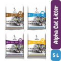 Alpha Premium Bentonite Cat Litter Multiple Flavor 5L. 
