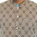 Black printed Katan .koti party drees ,weading wear koti for men.