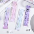 Sanrio Funny Rotatable Ruler Kuromi Melody Cute Cartoon Straightedge Student Stationery Office Equipment. 