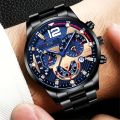 Men's Watch Quartz Watches Non-Mechanical Sports Boys Metal Steel Band Watches Calendar Display Luminous Hand Watches, Ideal choice for Gifts. 