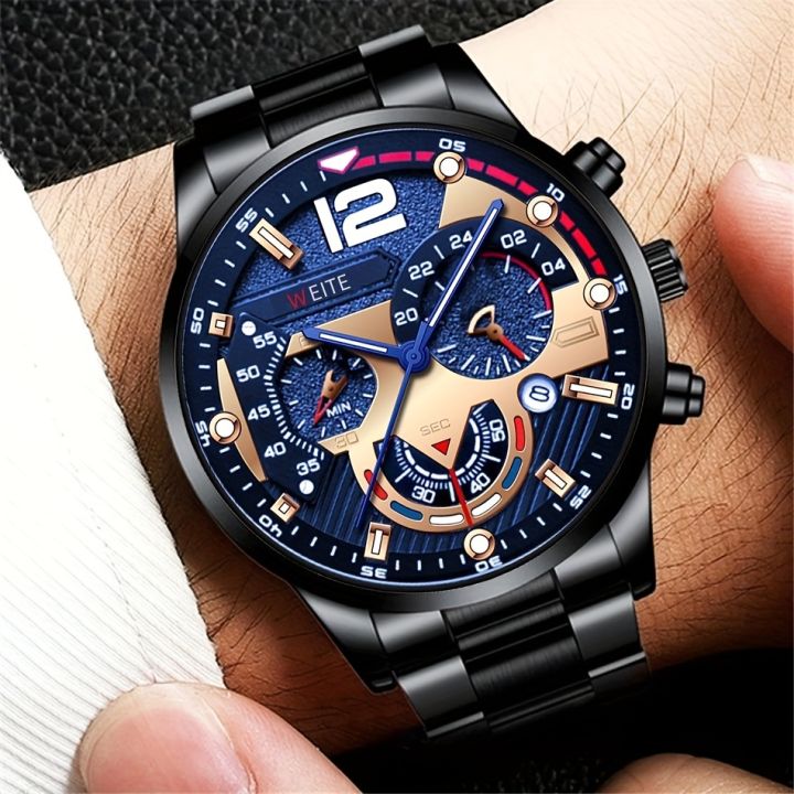 Men's%20Watch%20Quartz%20Watches%20Non-Mechanical%20Sports%20Boys%20Metal%20Steel%20Band%20Watches%20Calendar%20Display%20Luminous%20Hand%20Watches,%20Ideal%20choice%20for%20Gifts%20-%20Image%204