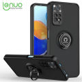 Lenuo For Redmi Note 11 4G / Note 11S 4G Back Cover Anti-fall Fashion Protective Casing Multifunction Car Magnetic Shockproof With Ring Stand Phone Case. 