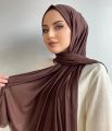 Ramadan Jersey Cotton Hijab Scarf for Muslim Women - 60x170cm Stretchy Shawl.