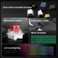 E-YOOSO Z686 RGB USB 60% Mini Slim Mechanical Gaming Wired Keyboard Red Switch 68 Keys Russian Brazilian Portuguese for Compute.