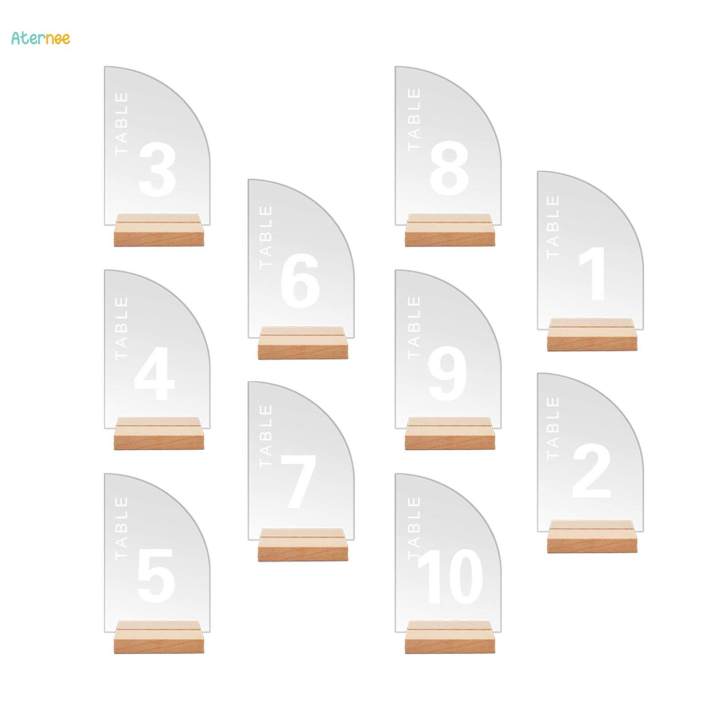 10Pcs%20Clear%20Acrylic%20Place%20Cards%20Table%20Numbers%20Table%20Seating%20Cards%20DIY%20Practical%20Durable%20for%20Birthday%20Reception%20Centerpiece%20Dinner%20Food%20Signs%20-%20Image%208