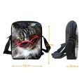 3D Snake Printing Small Messenger Bags For Boys Girls Single Crossbody Bag For Man Woman Portable Travel Casual Mini Bags. 