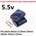 1PCS 5.5V Super Capacitor 0.5F 1.0F 1.5F 2F 2.5F 3.5F 4F 5F 7.5F 10F 15F 20F 25F 50F 60F Farad Combination Type Supercapacitor. 