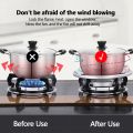 1pcs Home Gas Stove Fire Wind Proof Energy Saver Cover Wind Shield Bracket Disk Fire Reflection Windproof Stand Kitchen Cooker Covercs. 