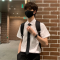 Tie For Men South Korean Black Color Skinny Tie.