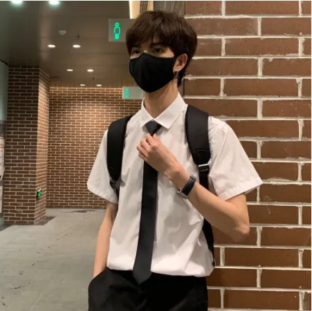 Tie%20For%20Men%20South%20Korean%20Black%20Color%20Skinny%20Tie%20-%20Image%203