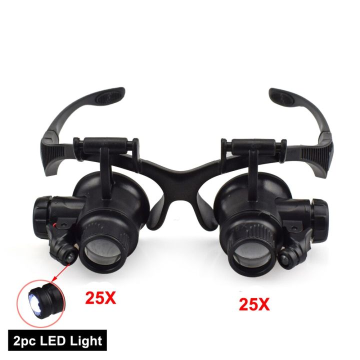 NEWACALOX%2010X/15X/20X/25X%20Portable%20Head%20Wearing%20Magnifying%20Glass%202%20LED/8%20Lens%20for%20Jewelry%20Watchmaker%20Close%20Work%20Magnifiers%20-%20Image%205