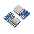 10pcs USB 3.1 Type-C Connector 24 Pins Male / Female Socket Receptacle Adapter to Solder Wire Cable 24 Pins Support Board. 