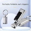 Stainless Steel Mini Folded Nail Clipper With Key Ring Handle Rotary Nail Clipper Nail Accessories And Tools Small Scissors. 