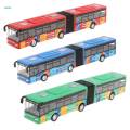 2x 1:64 Scale Alloy Pull Back Vehicle Bus Diecast Toy Gift for Kids. 