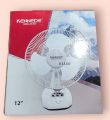 Table Fan Rechargeable Heavy Duty Fan Defender / kennede 12 inch Model- 2912 ( 10 Years Life Time ). 
