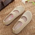 Old Beijing Cloth Shoes Women Shoes for the Old Middle-Aged and Elderly Mom Shoes Shoes Women Summer Old Sandals Women Soft Bottom Cutout.