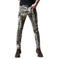 Light Luxury Men’s Street Fashion Snake Skin Print Stretch Jeans,Korea Version Slim-fit Hip Hop Denim Pants ,Trendy Casual Jeans.