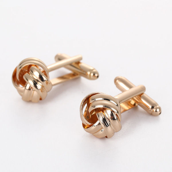 Men's%20Metal%20Twisted%20Round%20French%20Cufflinks%20Pair%20Set%20(1%20Pair)%20-%20Image%203