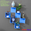 L Shape Wall Shelf Without Flower, Self Adhesive Punch Free wall Decorative Shelf  Waterproof & Premium Quality.. 