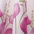Modern Home Living Room Window Tulip Pattern Curtain Purple. 