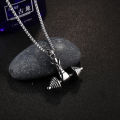 New Fashionable Dumbbell pendant men Gym Bodybuilding Weight Lifting Jewelry Charm Fitness For Men's Necklace.