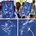 73 Pieces Sun Print Paper Cyanotype Paper Kit, Solar Drawing Paper Sensitivity Sunprint Nature Printing Paper.