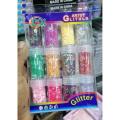 Diy Art & Craft Glitter set 12ps.